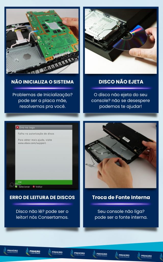 Conserto de video game no Capão Redondo, Ps4, Ps5, Xbox 360, xbox series s, xbox series x